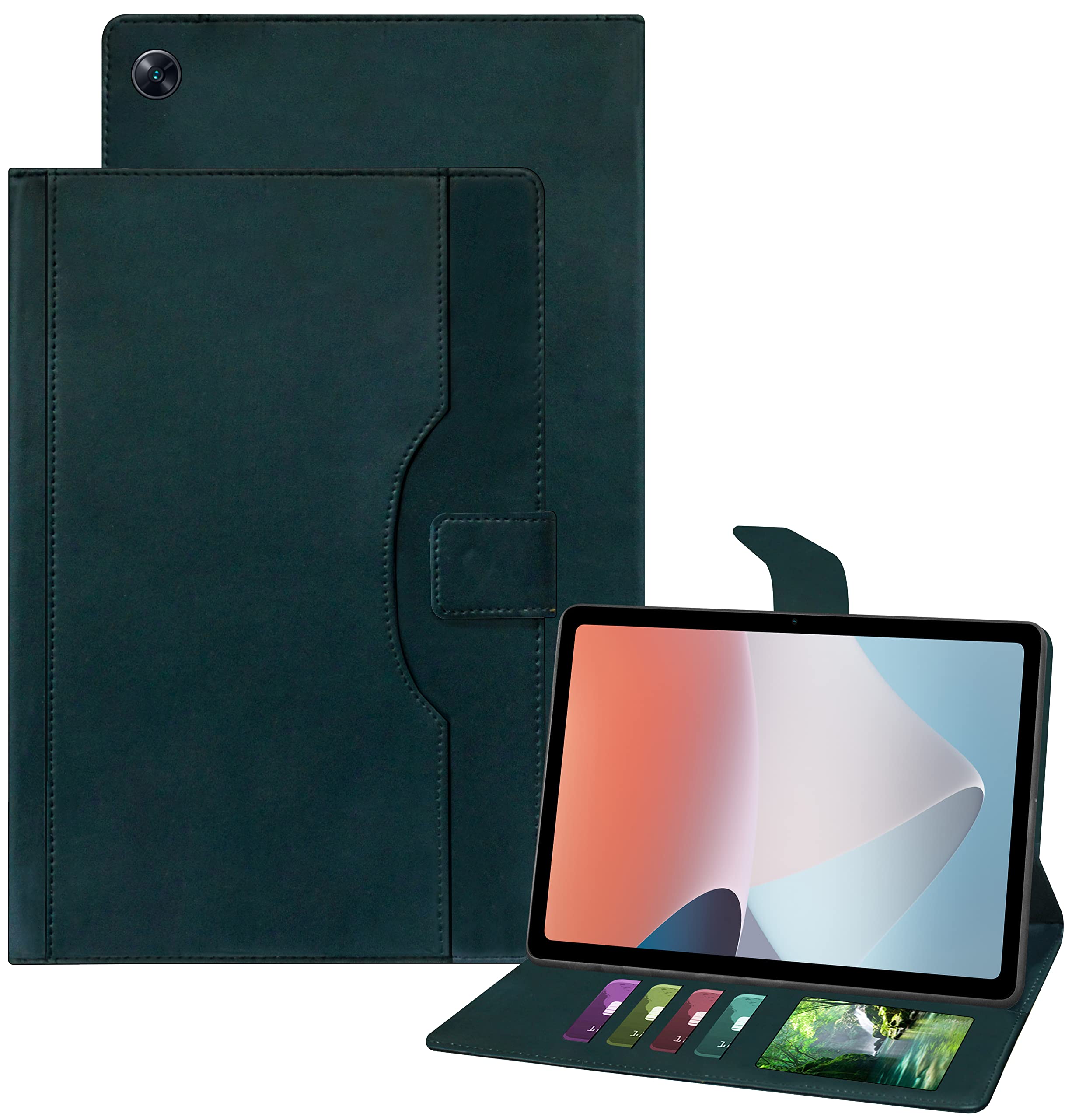 TGK Multi-Angle with Viewing Stand Leather Flip Case Cover for Oppo Pad Air 10.36 inch Tab (Cerulean Blue) (B0B87Y7M17) Amazon Price History, Amazon Price Tracker