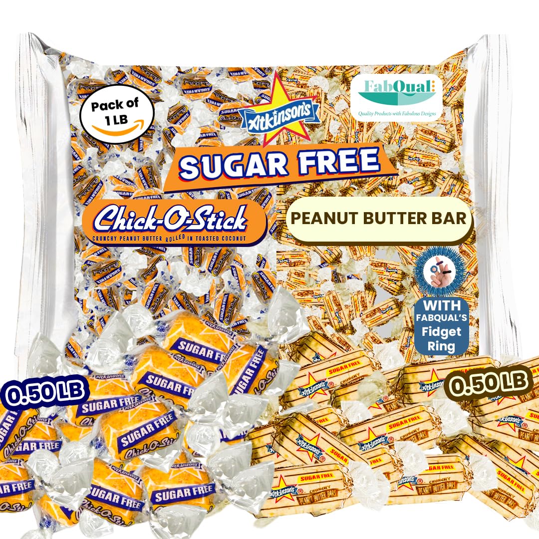 FabQual's Sugar Free 1LB Combo (64 Count) Atkinson Sugar