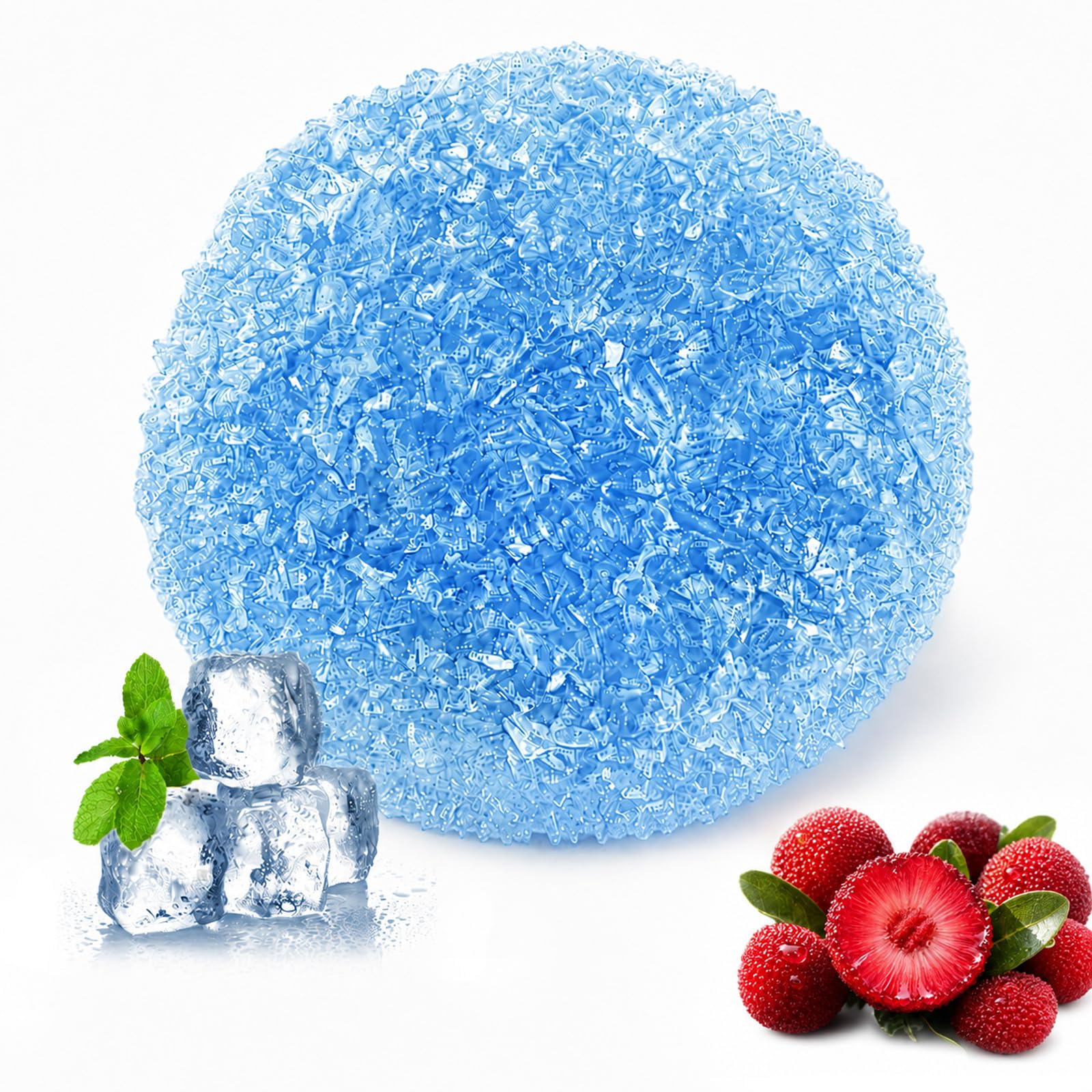 2026 New Blue Arbutus Slushy Squishy Stress Relief Ball Yakou-Shaped