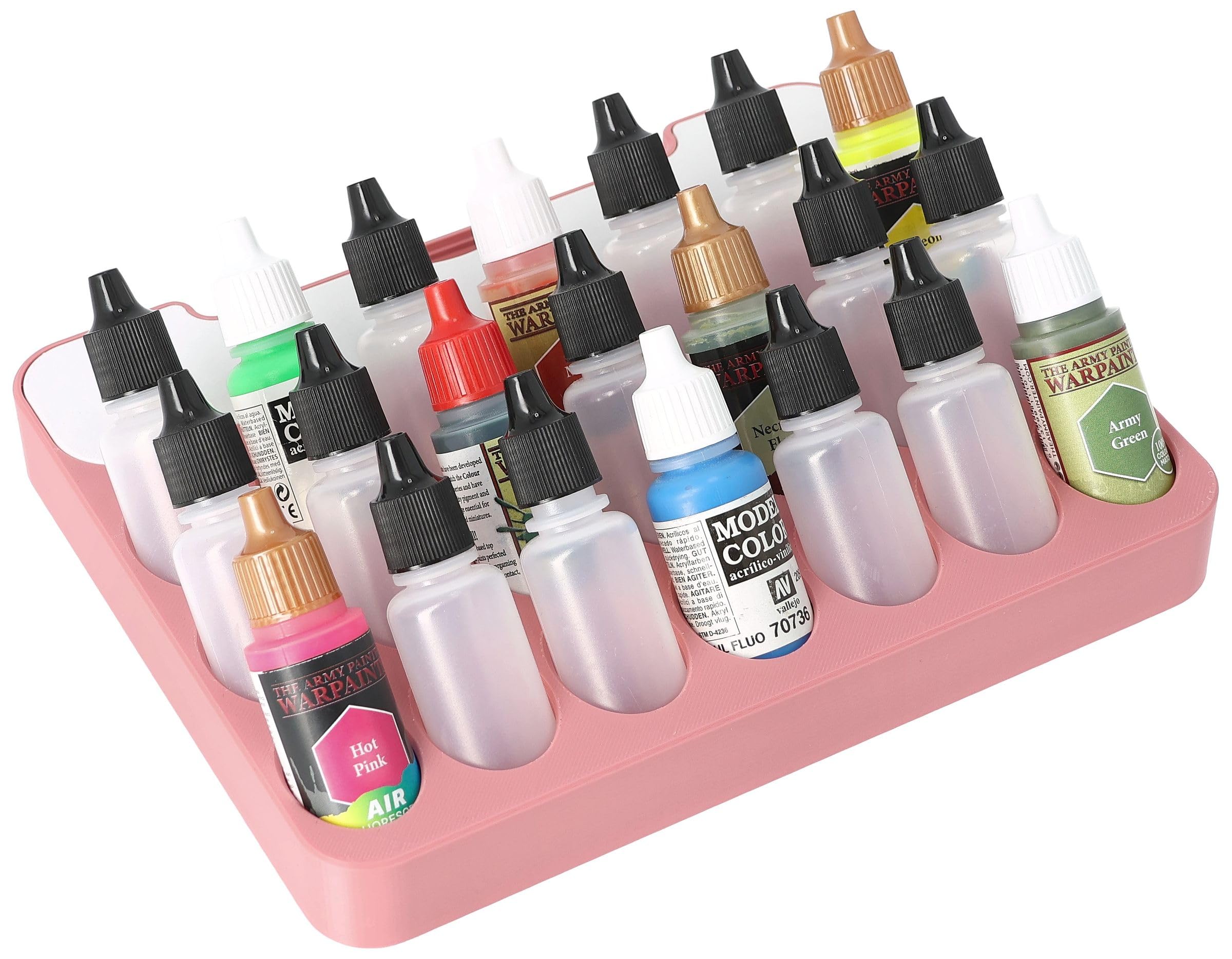 Organizador Feldherr de 21 pinturas para Really Useful Box 4L y pinceles 8