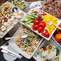 Vista 8 de BEWOS Serving Utensils, 20-Piece Large Serving set, Serving Spoons, Slotted Spoons, Serving Tongs & Forks, Cake Server, Butter Knife, Stainless