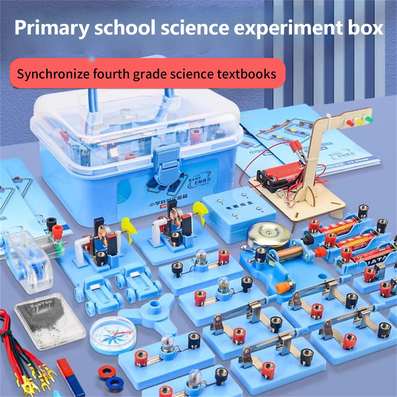 Laboratorio di fisica completo per l'esplorazione pratica dell'elettricità e del magnetismo Set di scienze educative Set di costruzione di circuiti Progetti di elettricità