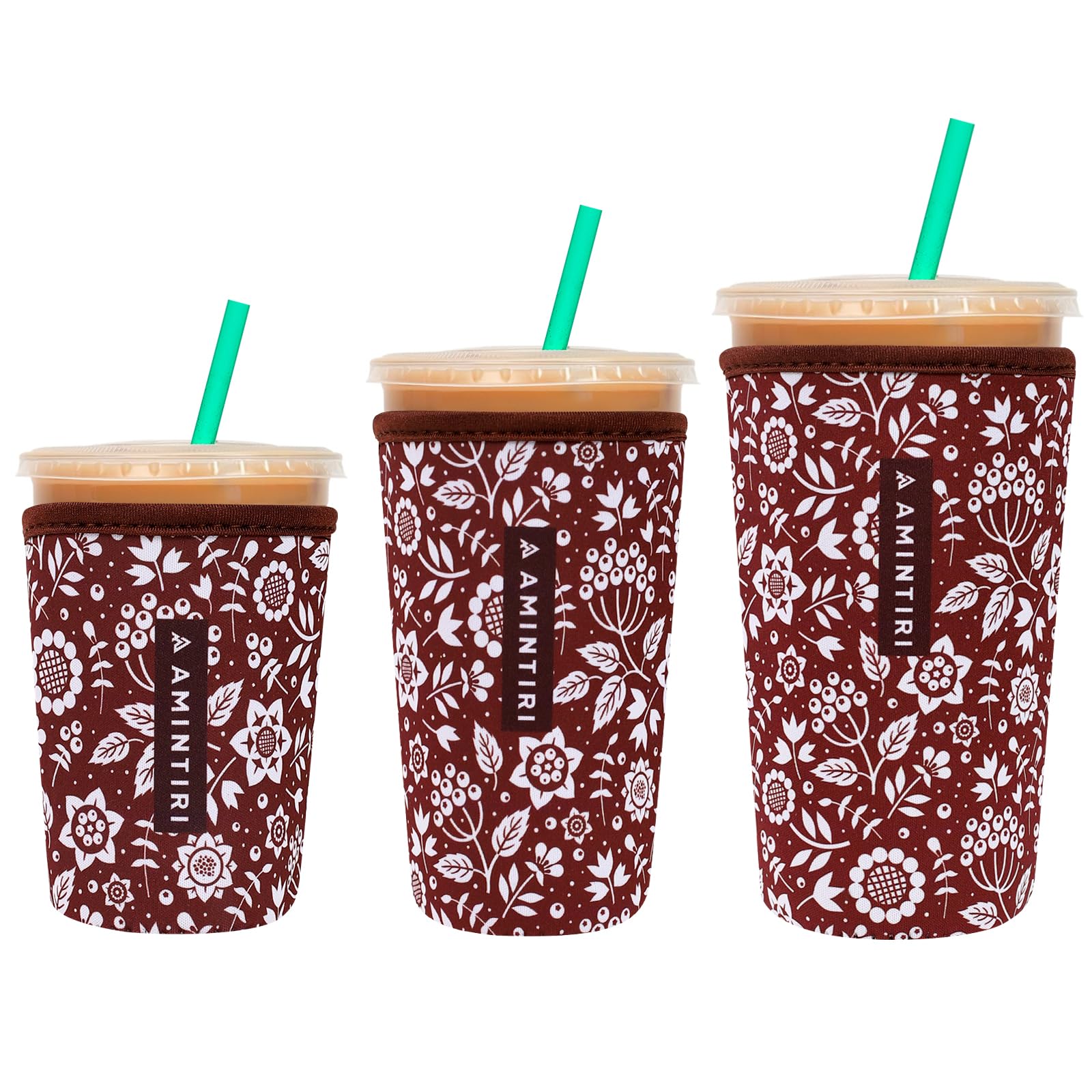 Reusable Insulator Neoprene Sleeve for Iced Coffee &amp; Cold Soda
