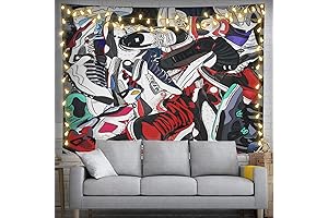 Narikuto Retro Basketball Tapestry: The Ultimate Sports-Themed Party Essential