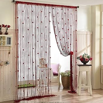 Unique Bargains Beaded String Door Window Curtain Tassel Fly Screens Room Divider