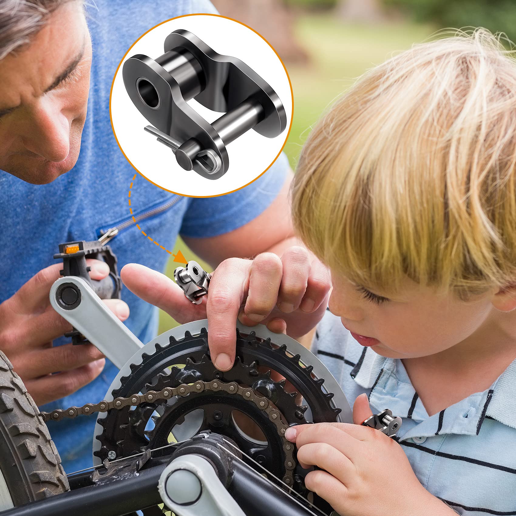 OIIKI Roller Chain Offset Link #40, 8-Pack — Amazon image 7