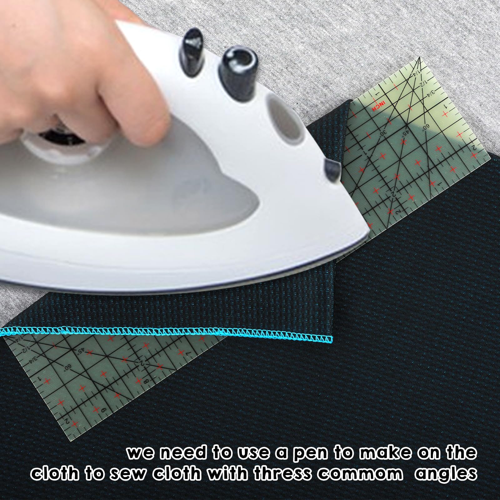 Produktbild von Bügellineal Hitzebeständig, Heißes Lineal, Schneiderhandwerk Hot Ironing Ruler For Aufbügeln, Basteln, Messen