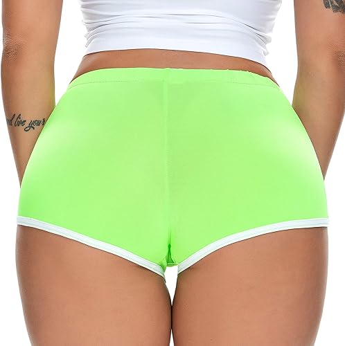 Miniatura 6 de Pantalones cortos sexis para mujer, estilo retro, con delfín, para deportes, yoga, gimnasio, correr