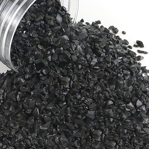 Vidrio de fuego triturado para manualidades, piedra de grava de vidrio templado reflectante, vidrio roto, chips de gemas de fuego para manualidades,