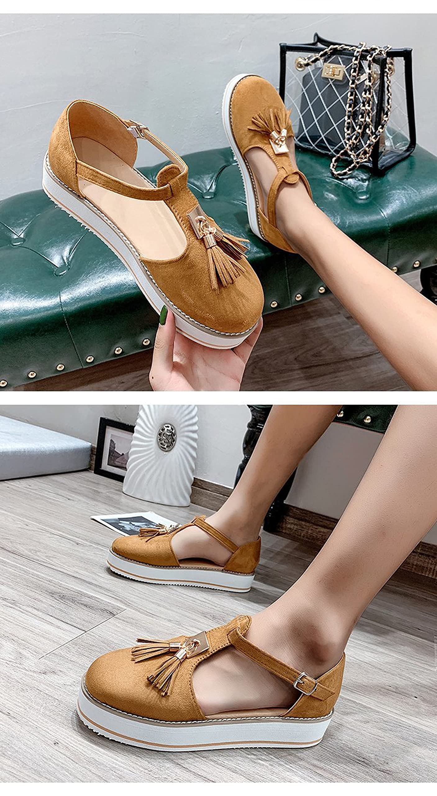 Sandales Femme Ete Compensées Confortable Plage Bout Ouvert Pour Plage Vacances Or - Chaussures