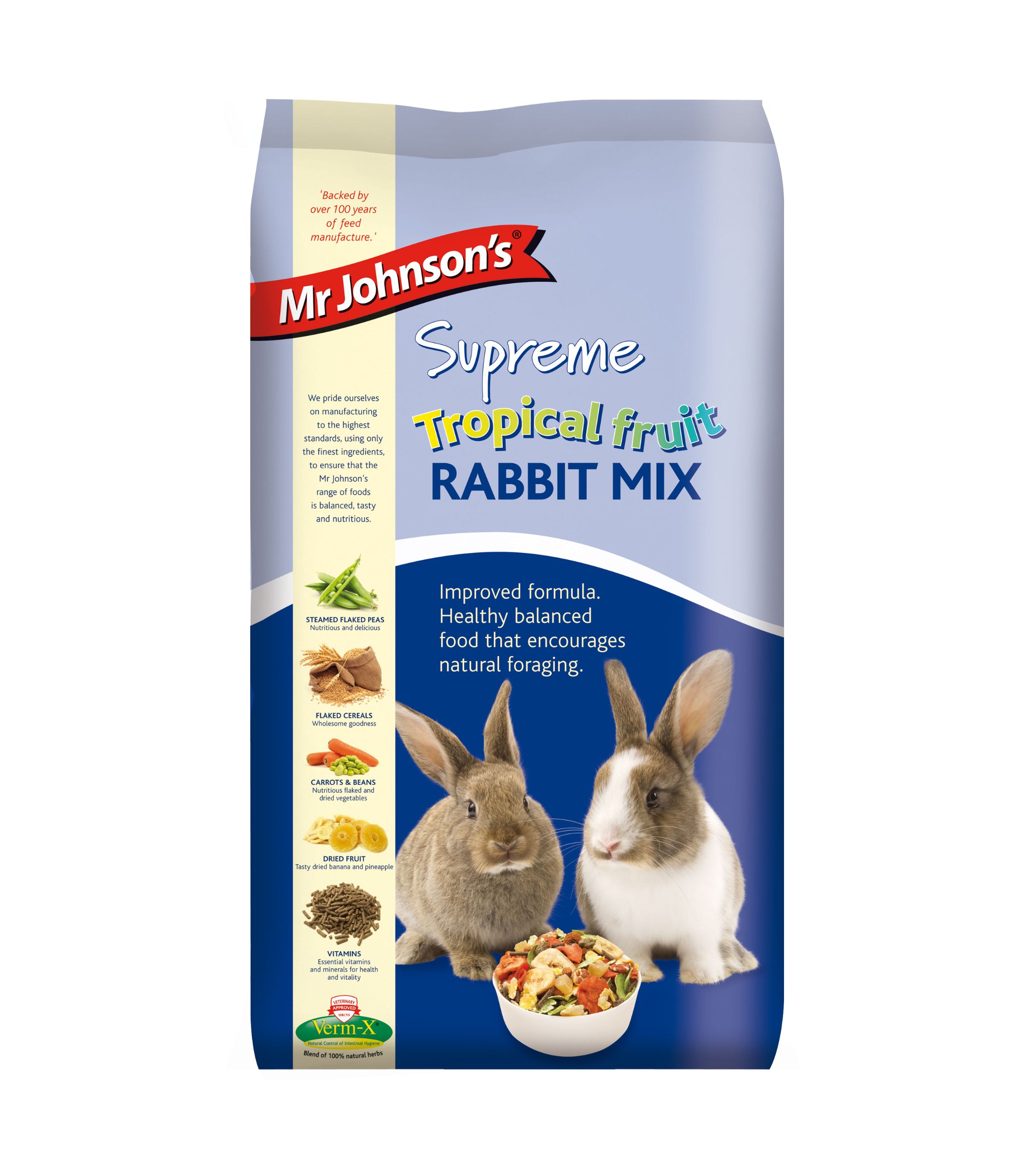 Mr Johnson's Supreme Tropical Fruit Rabbit Mix, 15 kg
