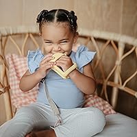 Vista 4 de mushie Juguete mordedor de silicona para bebé sin gota