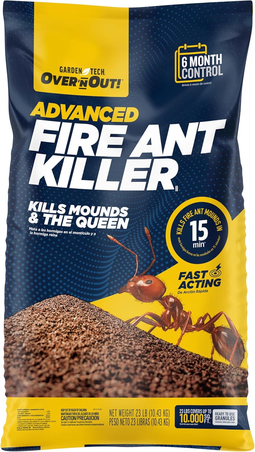 Garden Tech Over N Out Advanced Fire Ant Killer Granules, 23lb