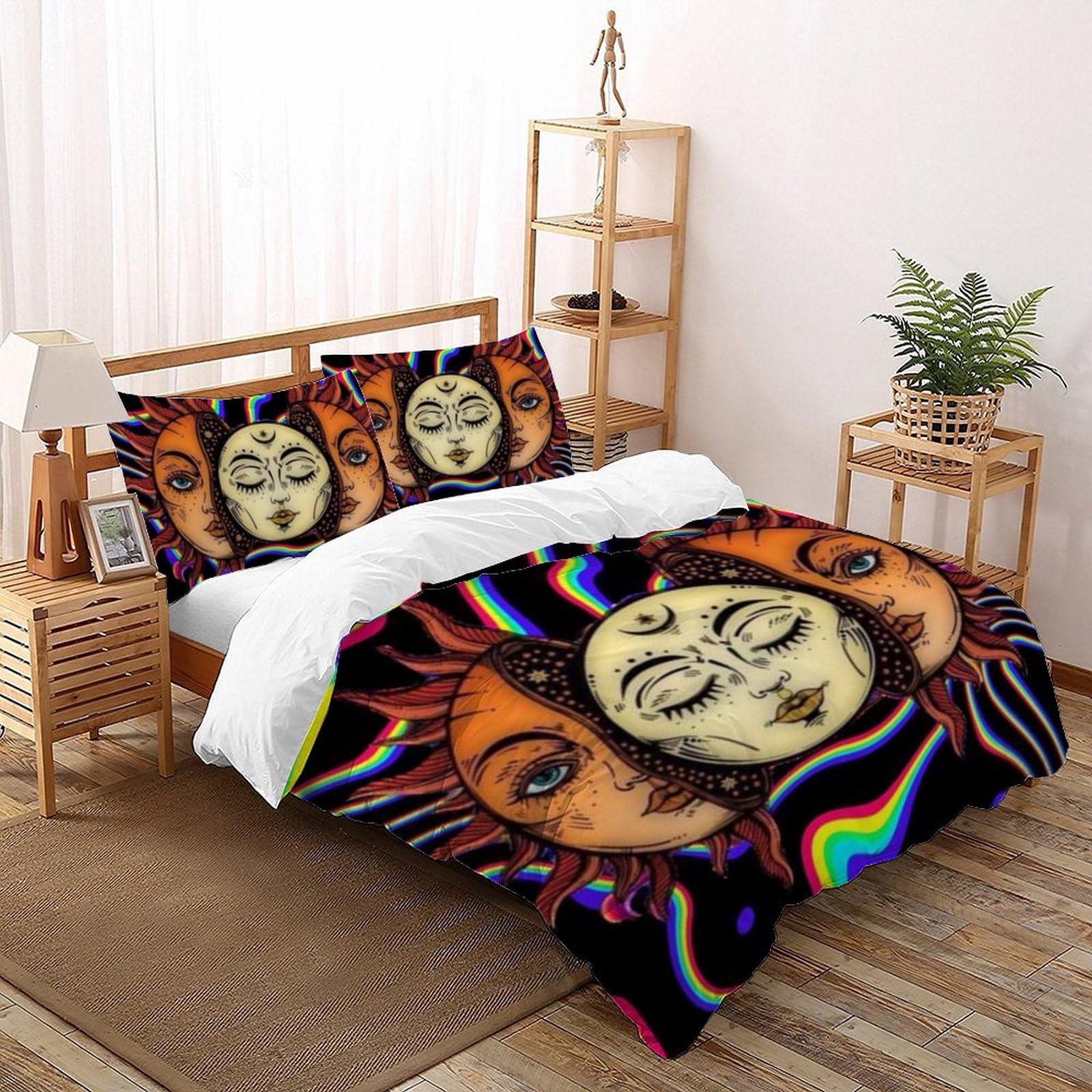 Housse de couette 3D 200x200 cm pour chambre de fille stylée