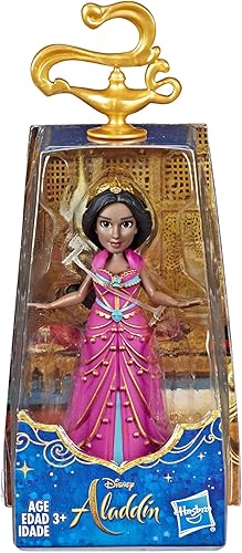Miniatura 2 de Disney - Muñeca pequeña coleccionable de princesa Jasmine en vestido rosa inspirada en la película de acción en vivo de Aladdin de Disney, juguete