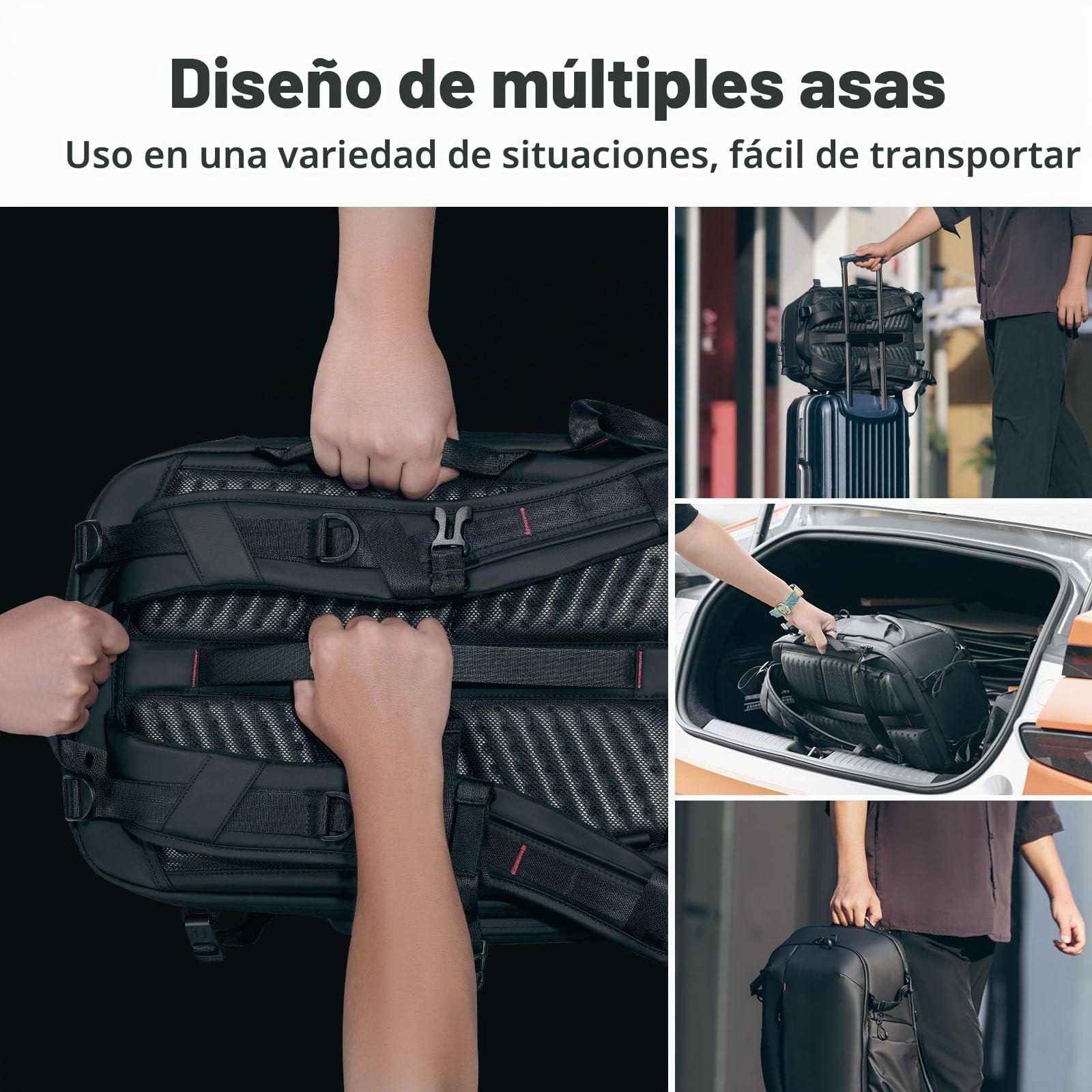 ULANZI Mochila profesional para cámara, impermeable, funda antirrobo para fotógrafos, mujeres y hombres, DSLR SLR sin espejo, soporte para trípode de lente de cámara de 15.6 pulgadas, color negro, 22