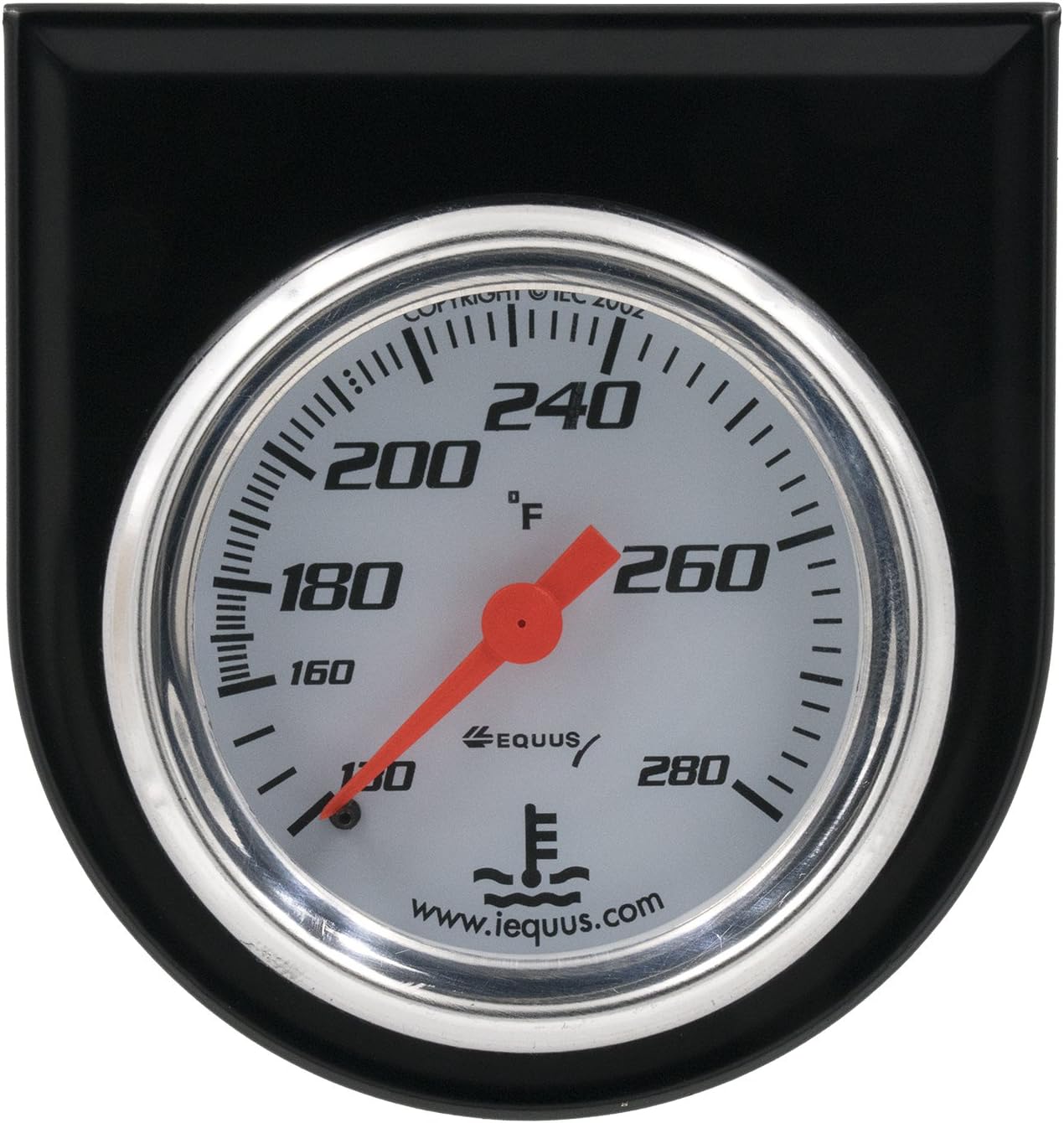 Equus 7262 21/16" Electric Water Temperature Gauge, Chrome
