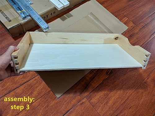 Miniatura 7 de DIY - Cajones extraíbles de 11 pulgadas para gabinete de cocina cajón de madera bandeja rodante para gabinete de almacenamiento pequeño organizador