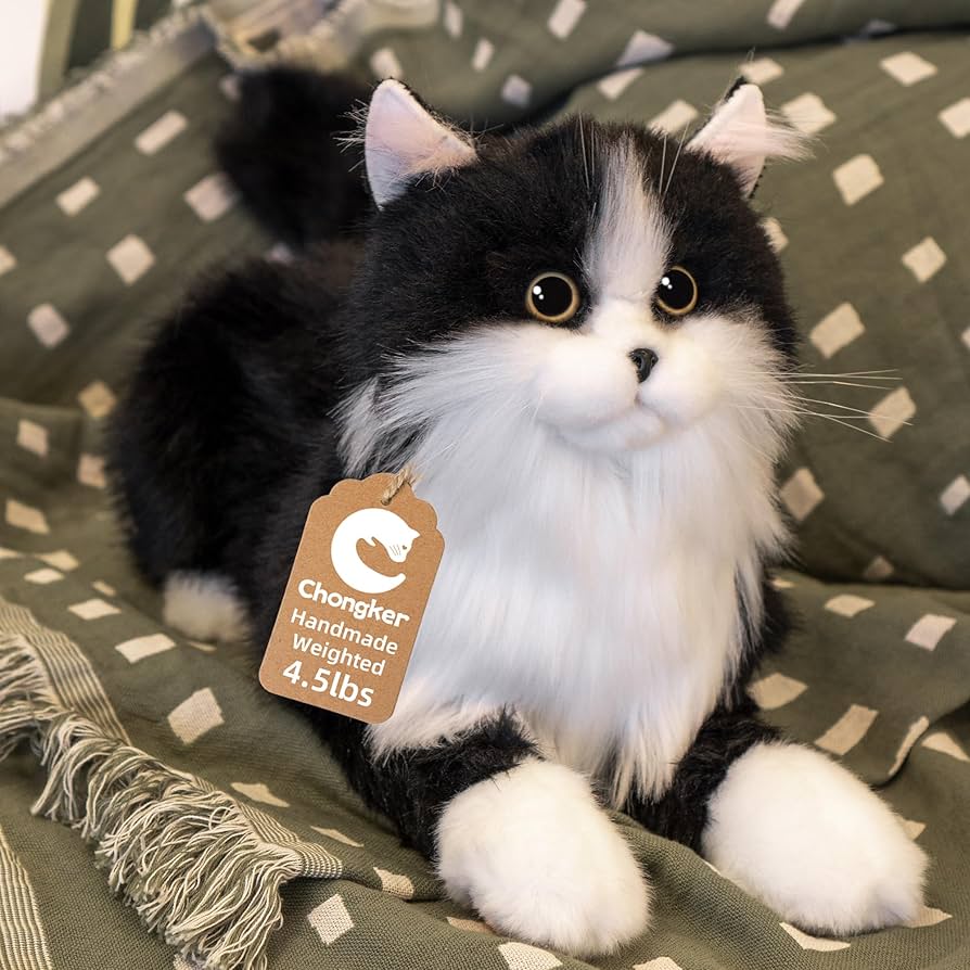 Chongker ぬいぐるみ ハンドメイド リアルな猫 Amazon.co.jp: Chongker ぬいぐるみ ハンドメイド リアルな猫