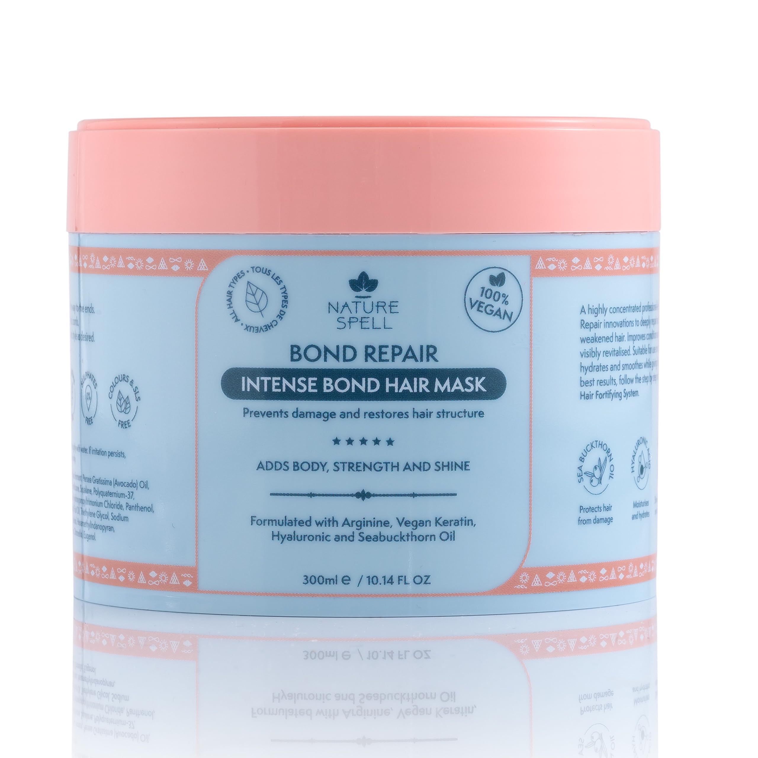 Nature Spell Bond Repair Hair Mask, Prevents Damage & Restores Hair Structure, Infused with Arginine