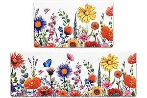 ASPMIZ Floral Kitchen Rugs Sets
