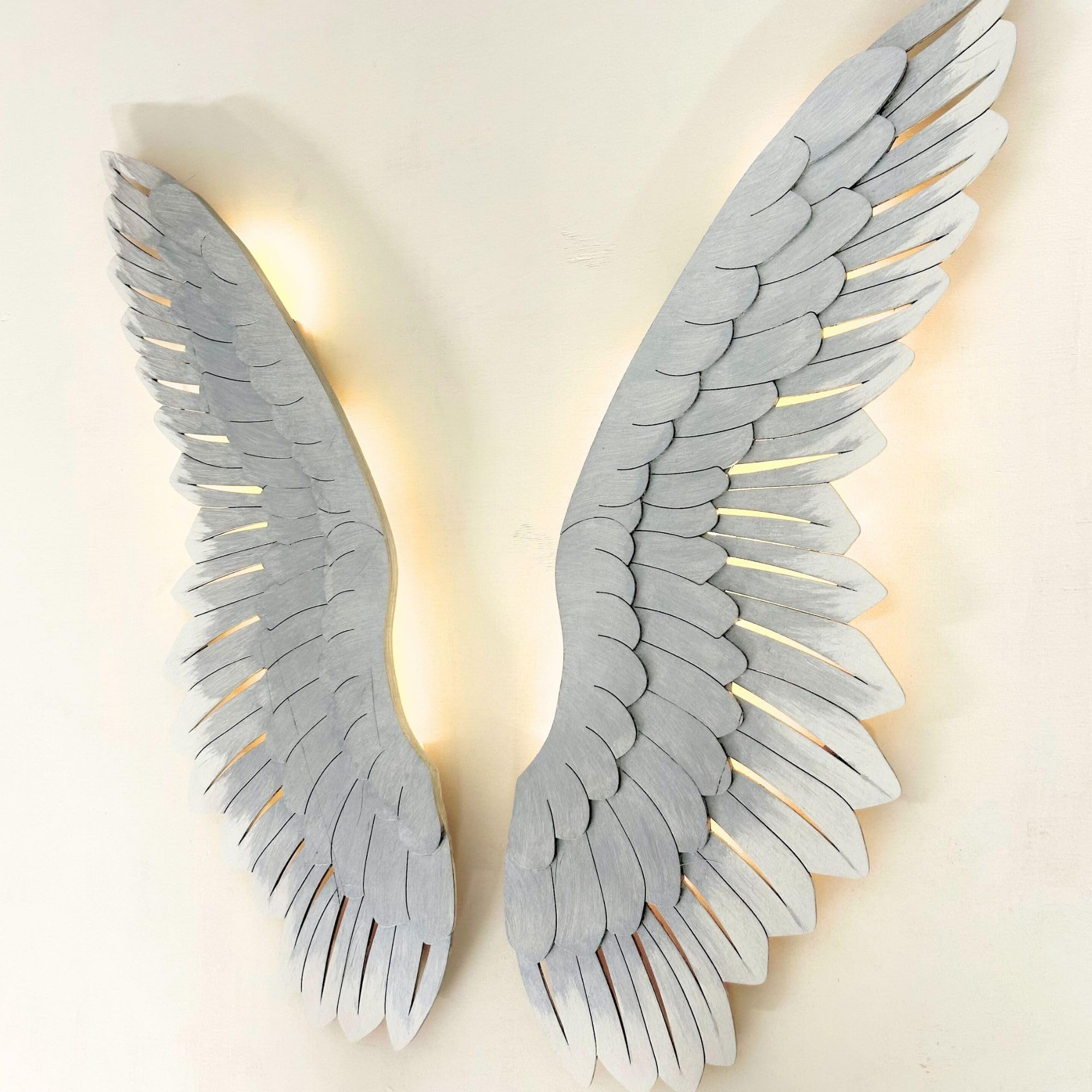 Pinta tus Alas de Angel en madera, manualidades para adultos, regalo original, decoración de pared salón o dormitorio