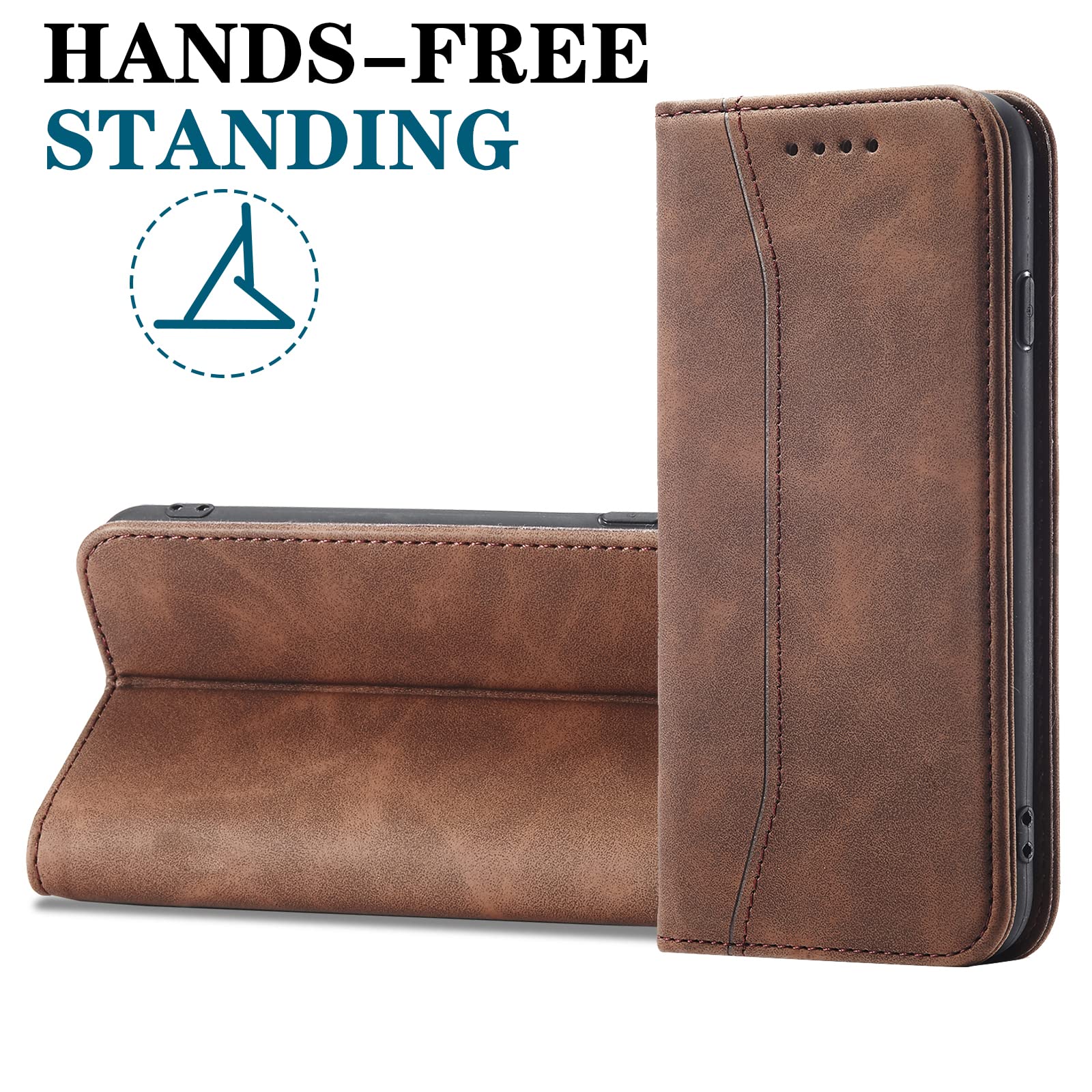 Buy Autofocus Faux Leather Back Case Flip Cover For Oppo F19 Pro Plus 5G With ID Card Slot | Foldable Stand | 2 Card Slot | 1 Cash Slot | Magnetic Closure