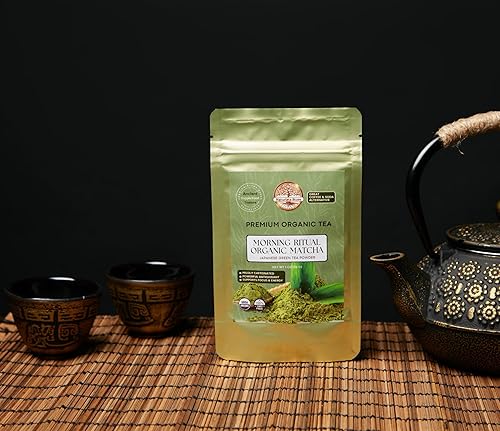 Té verde matcha japonés orgánico de grado ceremonial en polvo, 1 oz  Cultivado en Japón