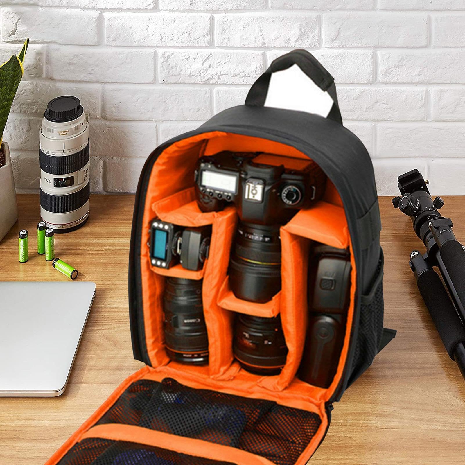 Sac à Photographie Voyage | Pochette étanche pour Appareil Photo avec Support de Trépied | Sac à Dos Photo Résistant à L'usure