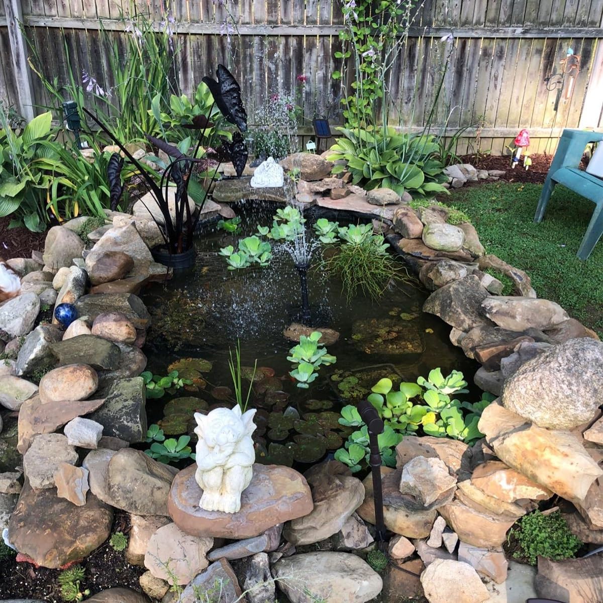 Rivestimento per laghetto, 12 x 12 m, flessibile, nero, per piscine di pesci Koi Po, giardini acquatici, spessore 0,2 mm per una protezione ottimale e Lonvi