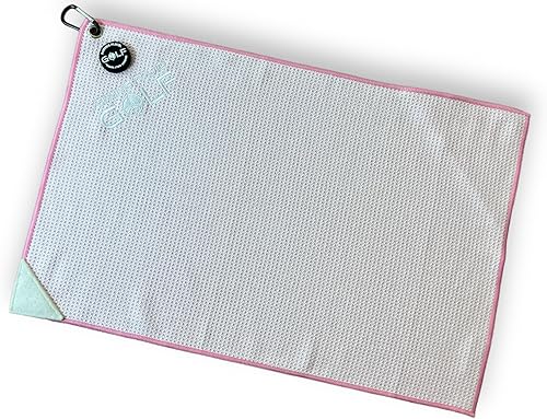 Toalla de golf magnética multifunción con bolsillo de lavado, tecnología Magna-Anchor, patrón de gofres, depurador de pelotas, regalo perfecto para