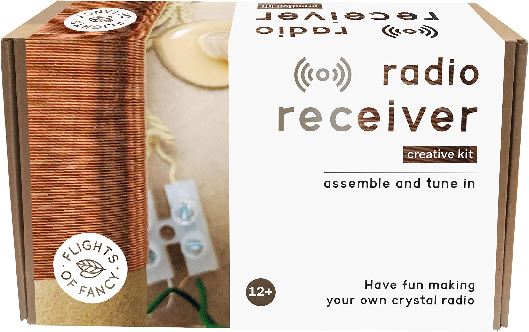 Flights Of Fancy 85810 Radio Receiver Creative kit, Brown/White
