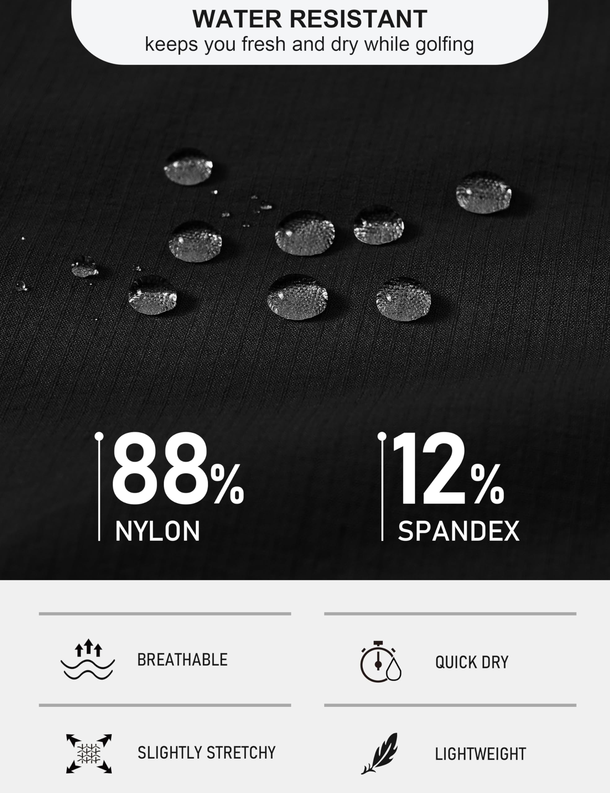 MoFiz Short Cargo Homme Short de Randonnée Pantalon Court de Sport Golf Léger Shorts Bermudas Séchage Rapide Extérieur Shorts de Trekking avec 5 Poches