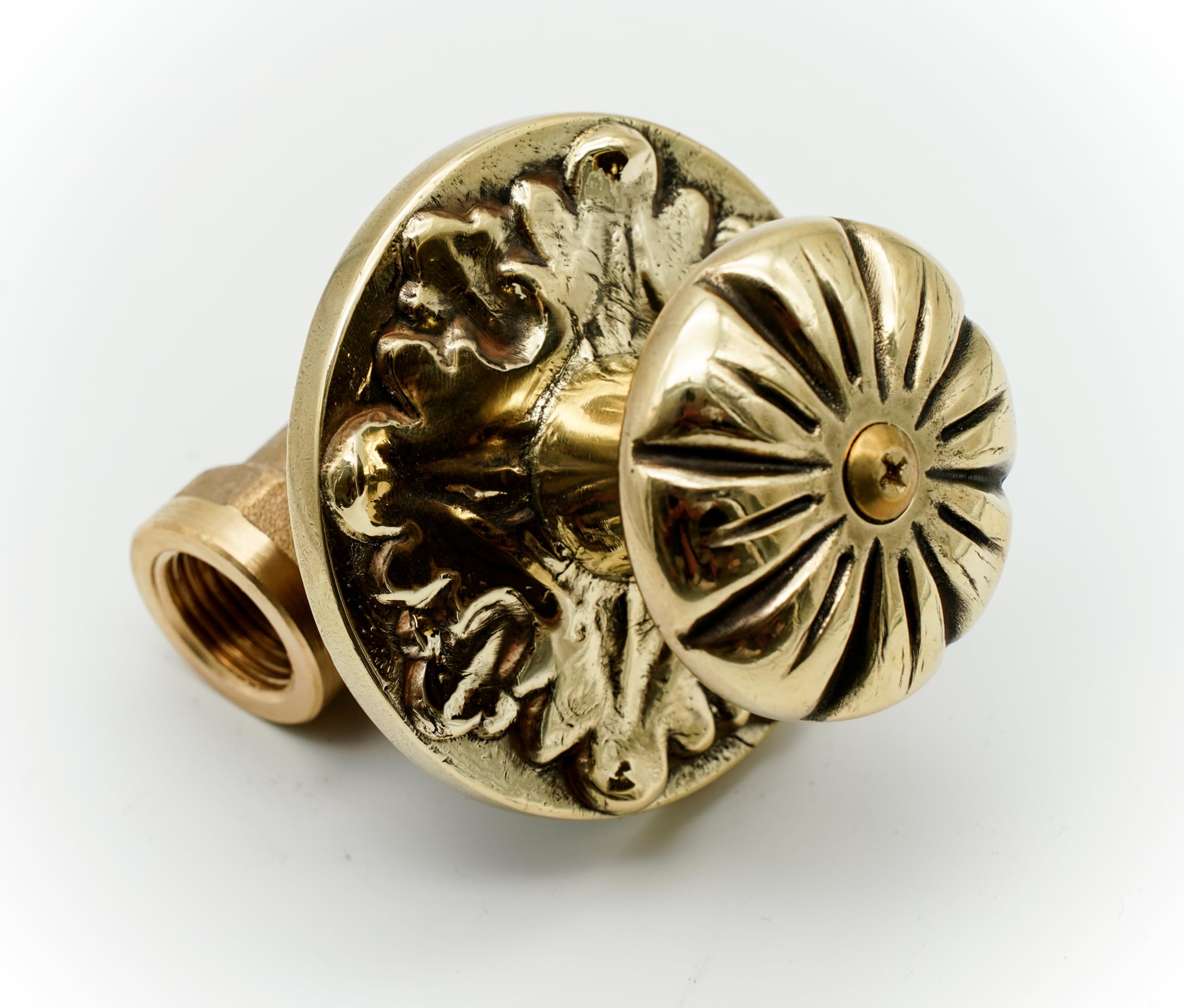L'Artistica F.LLI PERINCIOLI | Grifo empotrado con tornillo casquillo FF 1/2" M, grifo de latón para fuentes de columna o pared, 51 x 48 mm