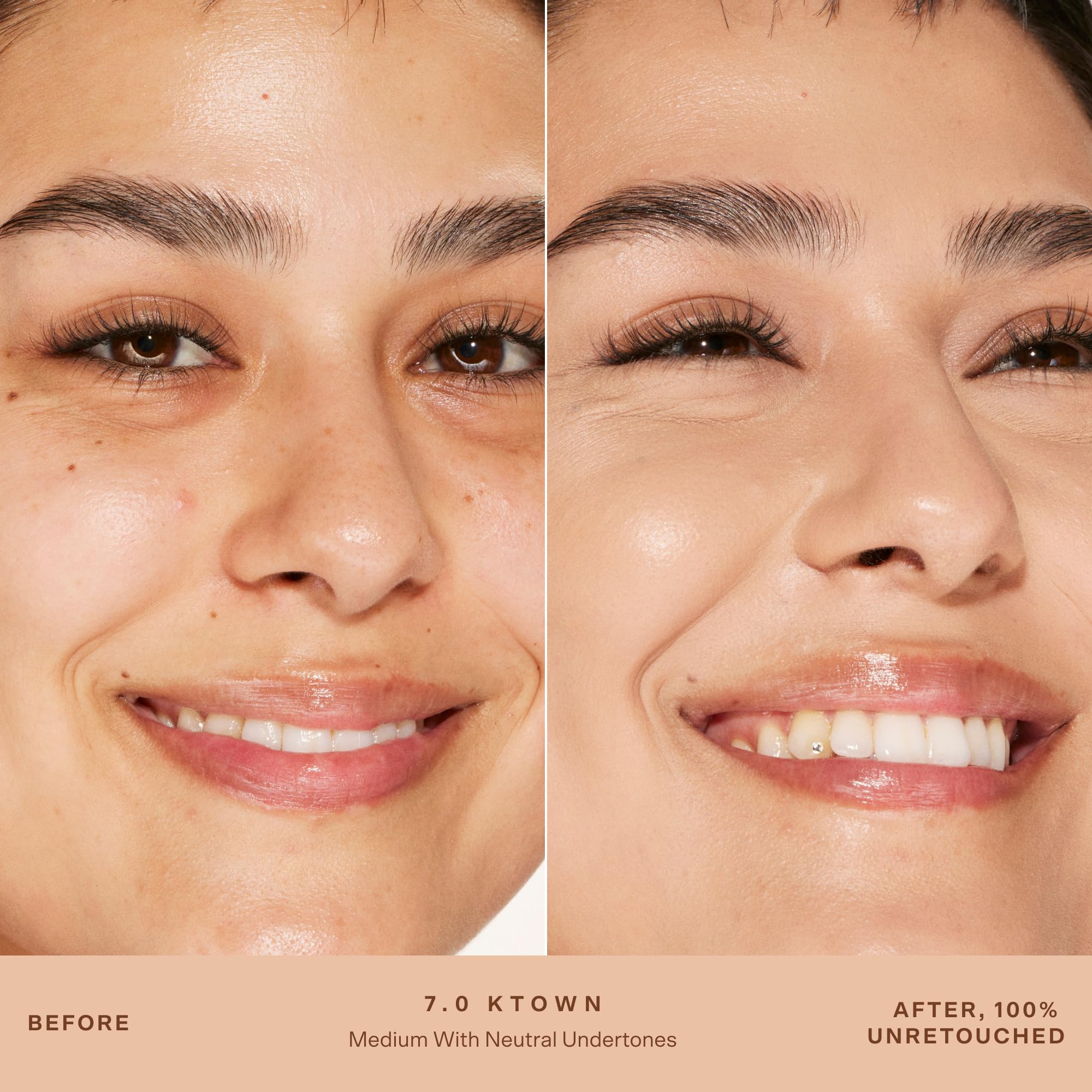 Tower 28 Swipe Serum Concealer - Hydrating Medium-Full Coverage Concealer + Under Eye Brightener - Skin Care Infused Makeup with Hyaluronic Acid + Soothing Centella - 7.0 Medium/Neutral (0.22 oz): 7.0 KTOWN