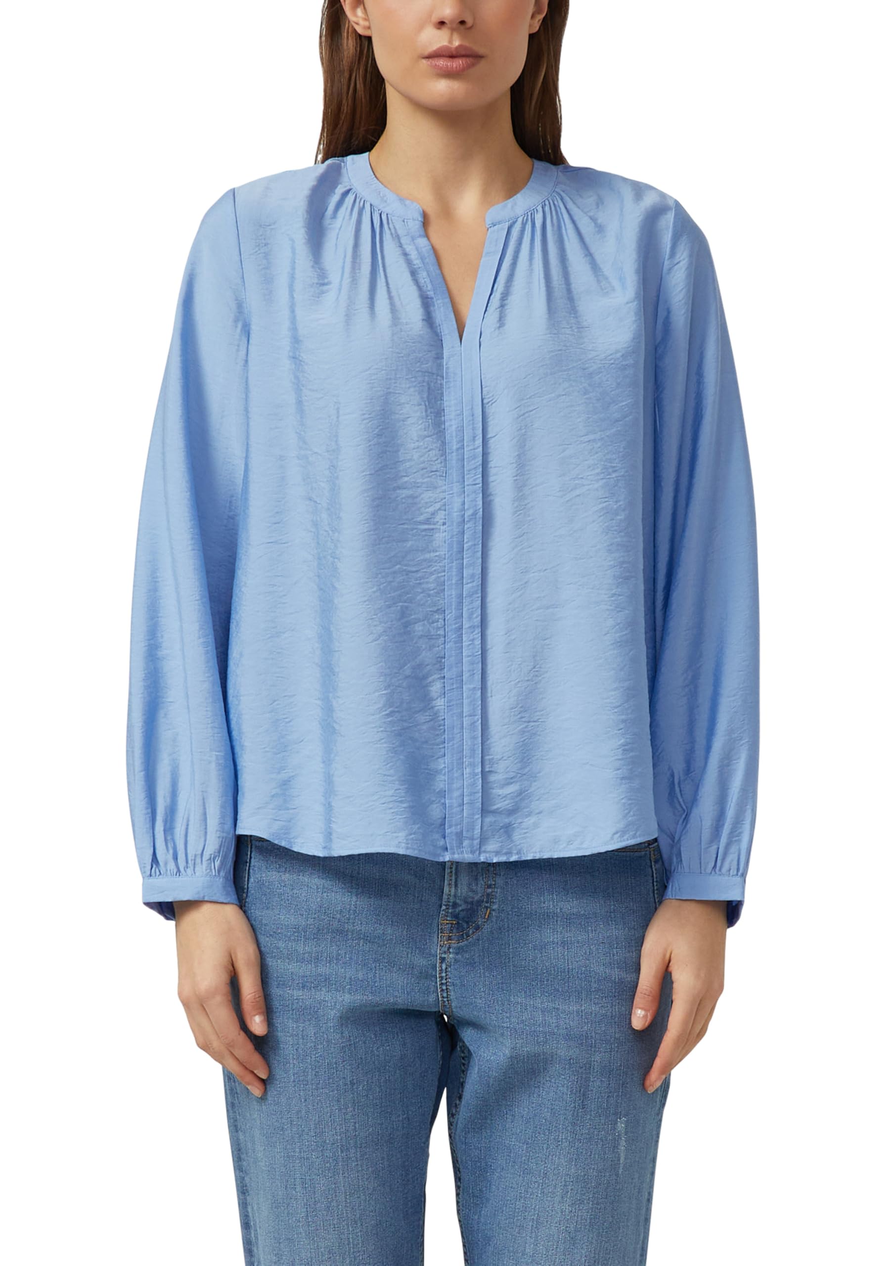 s.Oliver Viskosebluse mit Raffung und All-Over-Print