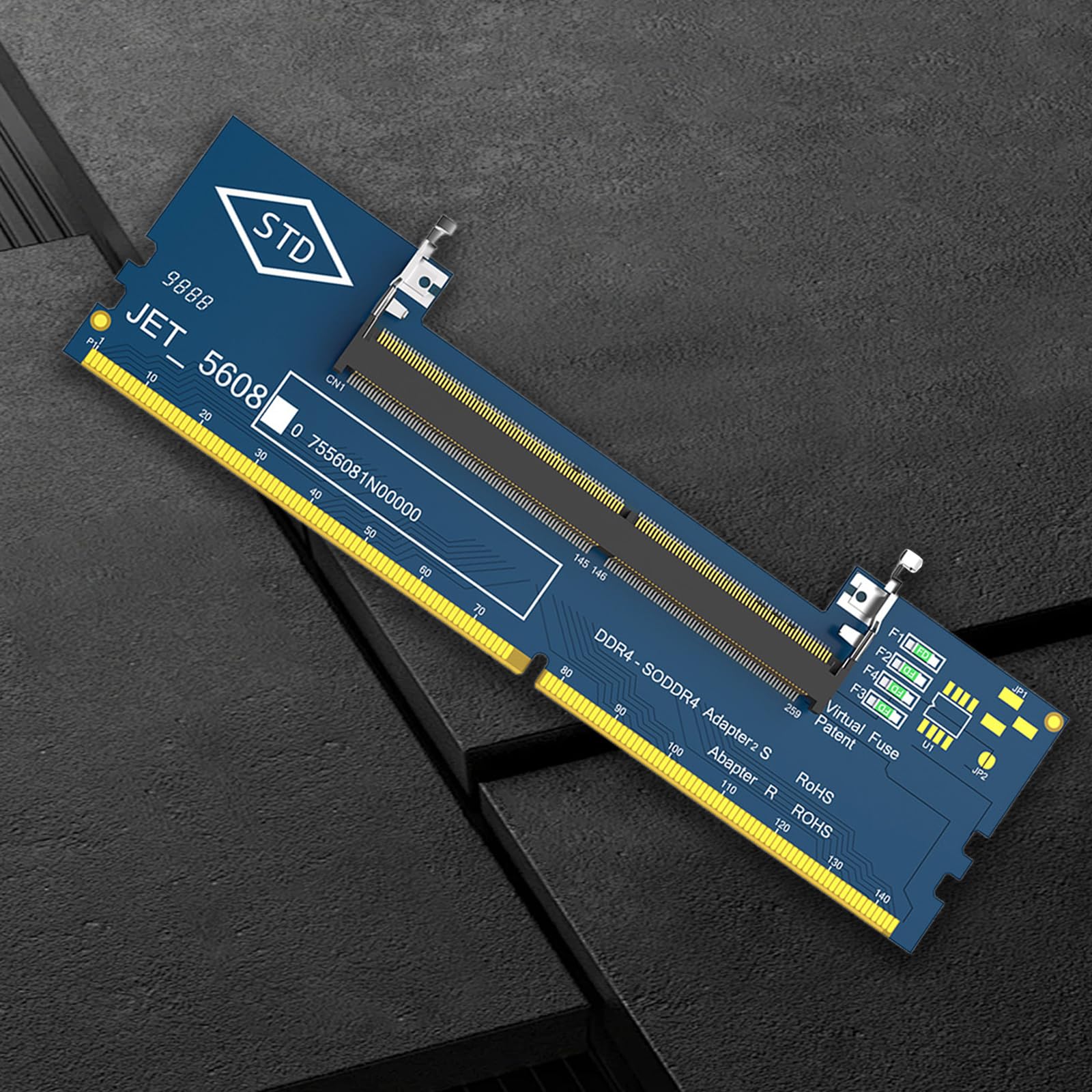Konwerter DDR4 SO-DIMM na DIMM RAM dla komputera stacjonarnego, łatwy w instalacji i kompatybilny z systemem Windows