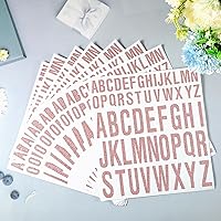 Vista 9 de 8 Sheet Glitter Letter Stickers Vinyl Alphabet Stickers Waterproof Self Adhesive Stick on Letters for Poster Bulletin Board Mailbox School