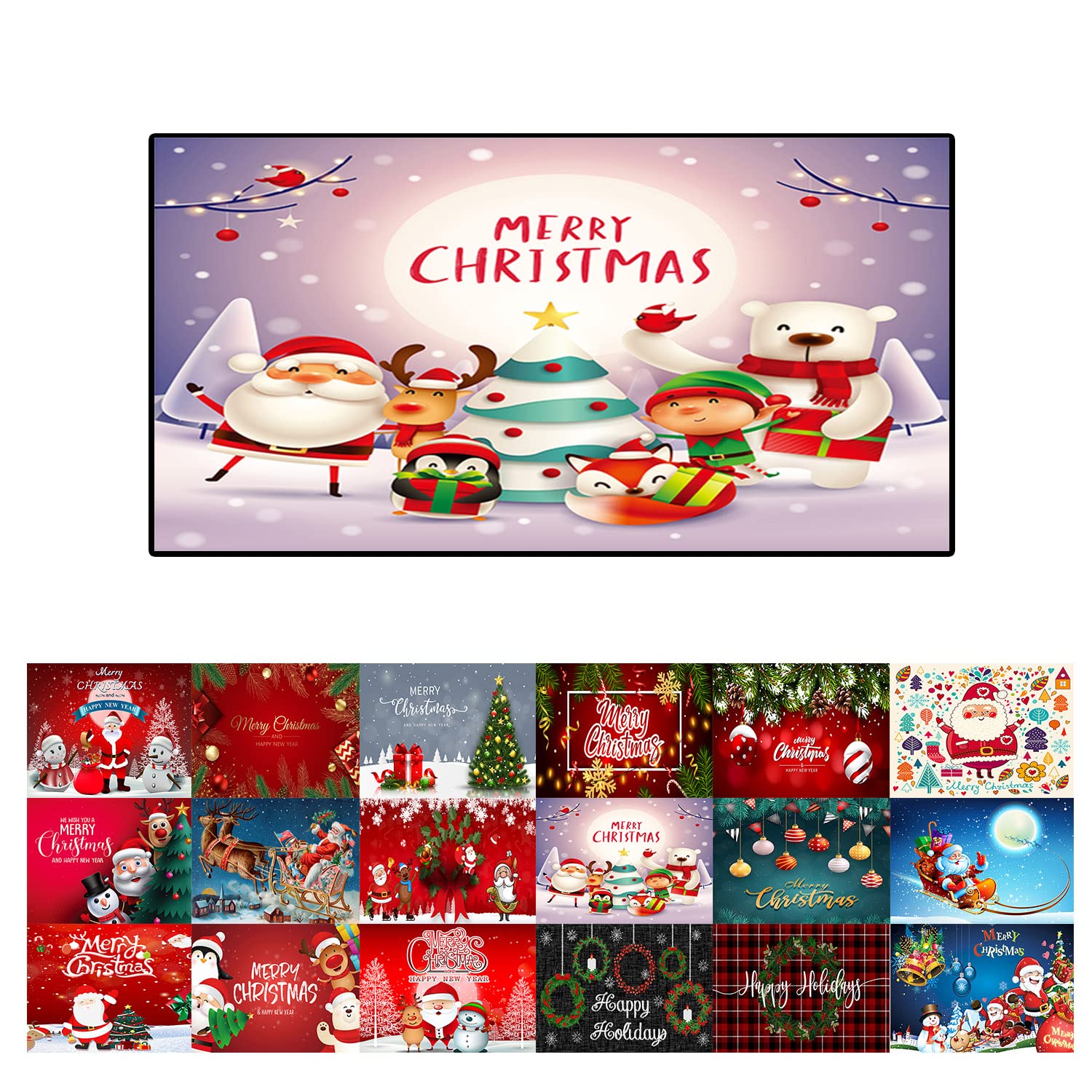 Felpudo Navidad resistente, antideslizante, antiestático, para salón, cocina, baño, decoración navideña, 90 x 500 cm