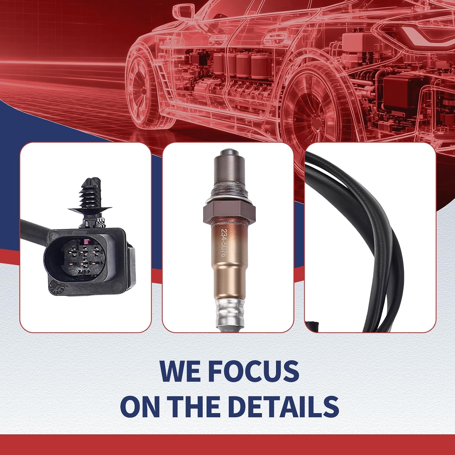 A-PEXNOVA 1PC O2 Oxygen Sensor Upstream Compatible with Ford for F150 3.5L 2011-2016, for F150 5.0L 2012-2014, for F150 6.2L 2012-2015