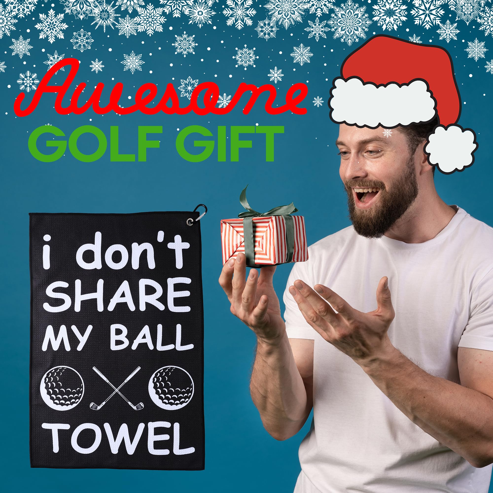 ZEETY Funny Golf Towel – Humorous Golf Towel for Golf Bags, Perfect Golf Gifts & Accessories for Men and Women Golfers