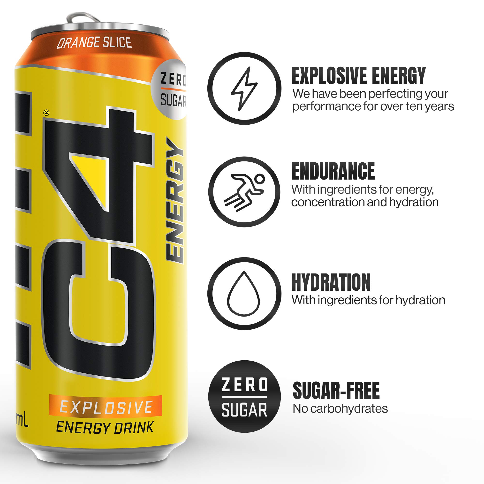 C4 Original Sugar Free Sparkling Energy Drink Pre Workout Performance