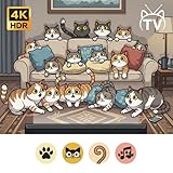 Playful Paws Paradise - Adorable Cat Antics & Purring Sounds for a Relaxing TV Screensaver