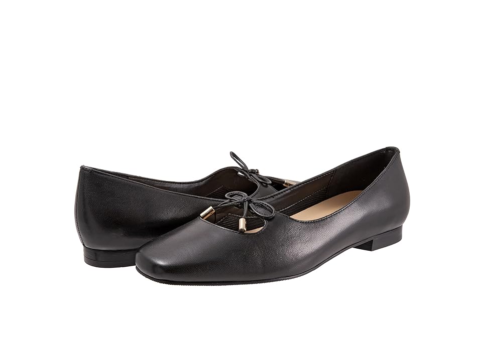Trotters Honesty (Black) Women's Shoes INTERNATIONAL SHIPPING