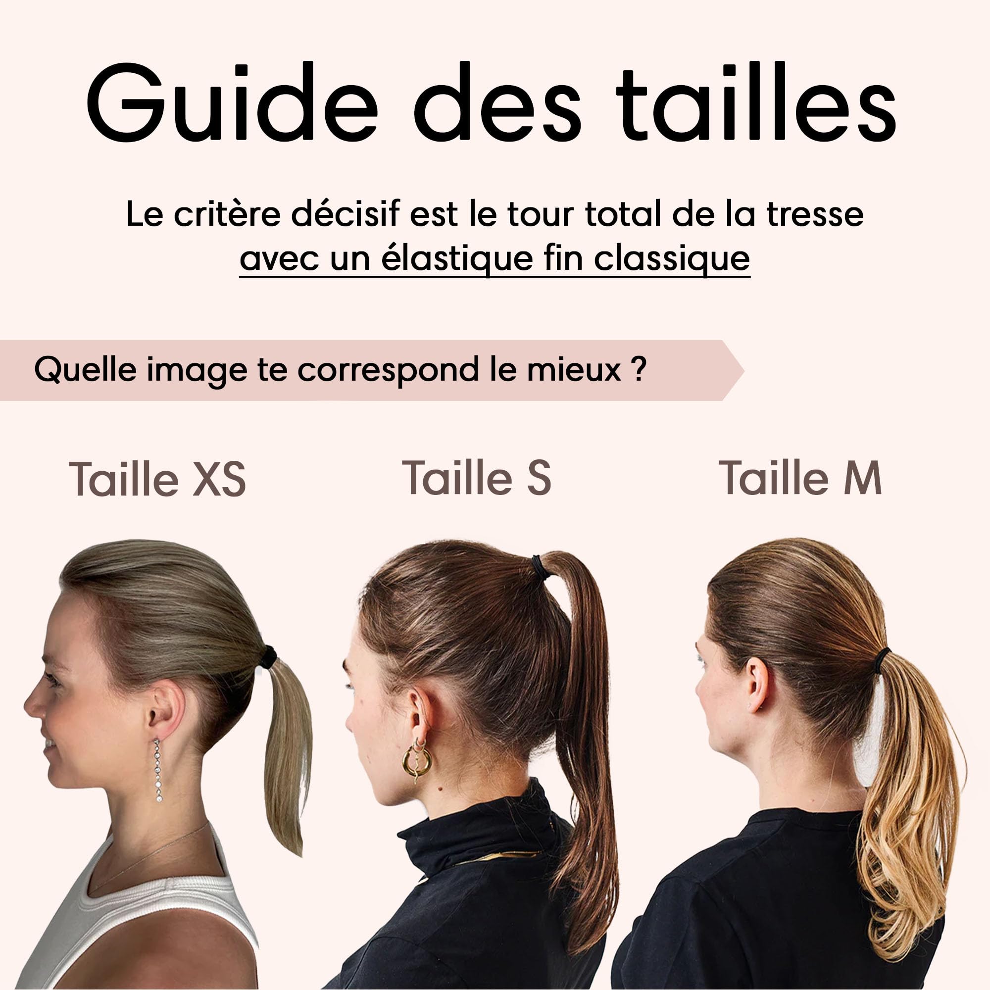Chouchou à cheveux - Élastique tressé innovant pour visiblement plus de volume dans la queue de cheval - Maintien solide et doux pour les cheveux - Fabriqué en Allemagne - Bronze Glow M pour
