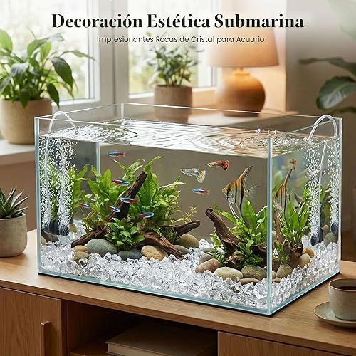 Miniatura 7 de DomeStar - Rocas de hielo falsas, 150 piezas de cristales acrílicos, rocas transparentes, jarrón de diamantes de plástico, centro de mesa Navidad