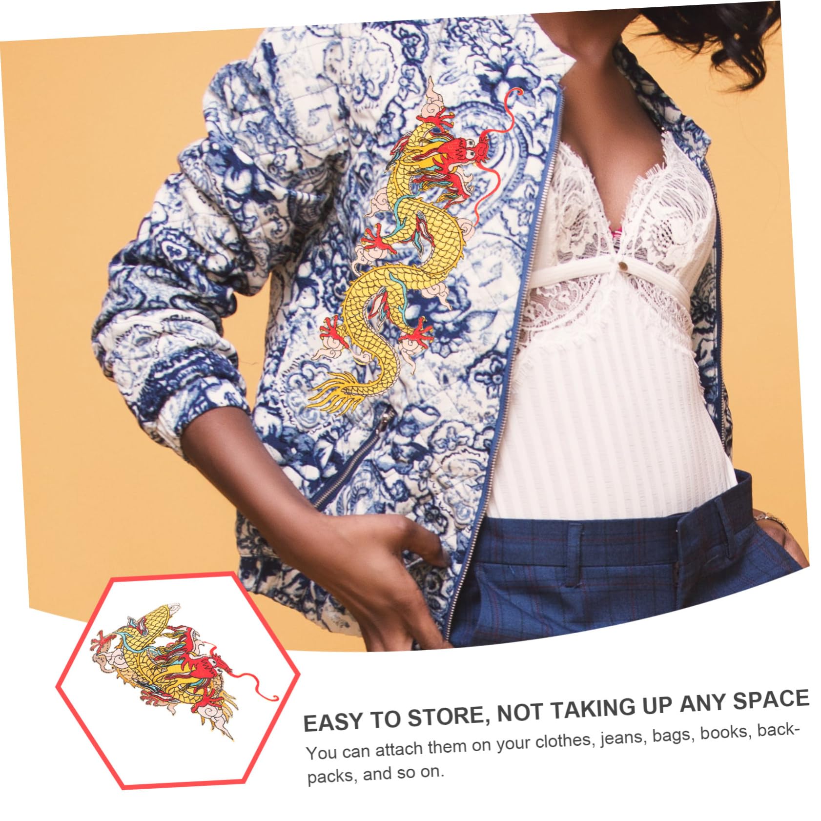 TEHAUX 8pezzi Toppe Ricamate Per Abbigliamento e Decorazioni Per Jeans e Accessori Piccole Patches Termoadesive Per e Riparazioni