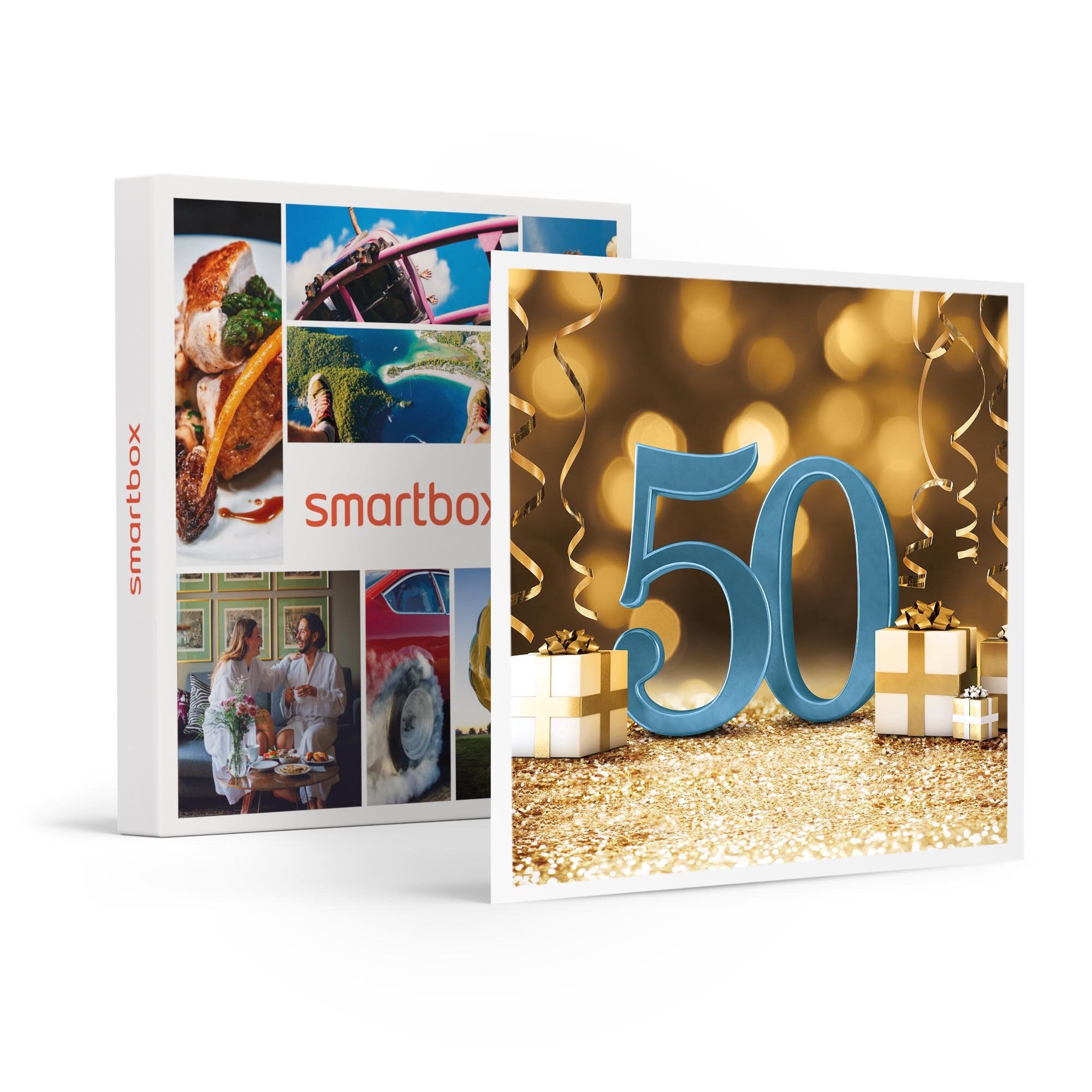 Smartbox - Caja Regalo ¡Muchas felicidades! 50 años - Idea de Regalo cumpleaños - 1 Experiencia multitemática para 1 o 2 Personas