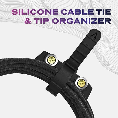 Miniatura 4 de STATIK Cargador magnético 360 Pro de 1 generación  Cable de carga magnético USB C  Cable de carga magnético 3 en 1  iProduct, Micro-USB, USB-A y USB