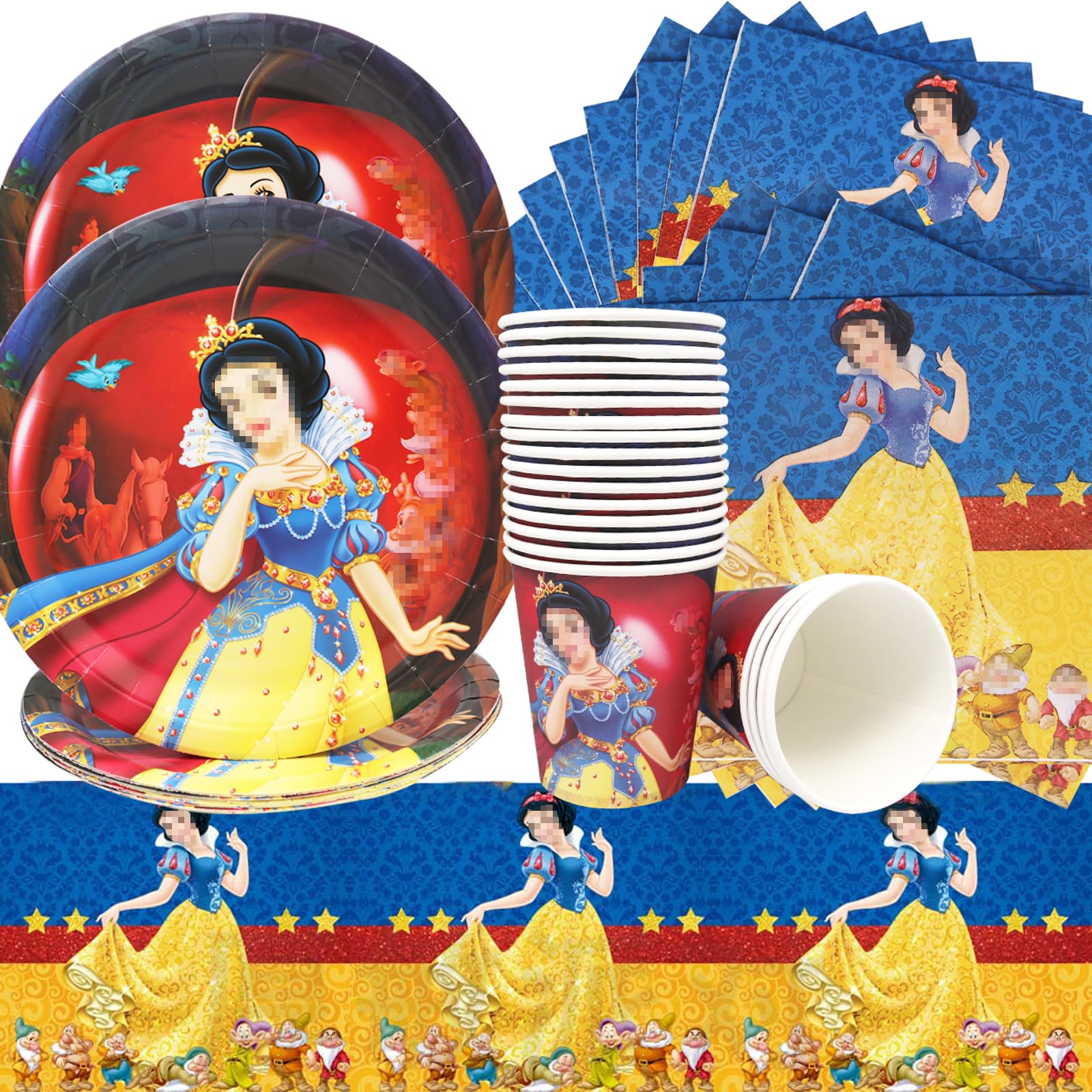 Valentinstag Partygeschirr Set - 24-tlg. Love Theme Mit Tellern, Bechern & Servietten